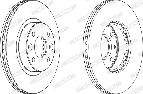 FERODO DDF159 - Тормозной диск PREMIER
