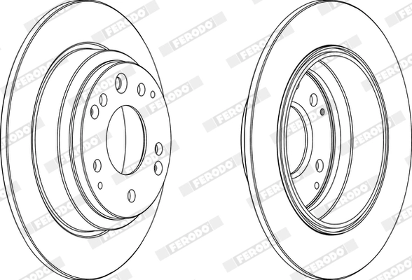 FERODO DDF672 - Тормозной диск PREMIER