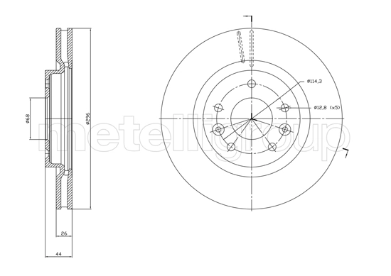 TRUSTING DF1762 - Тормозные диски