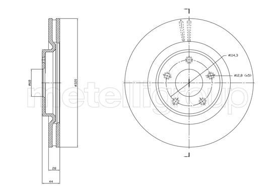 TRUSTING DF1783 - Тормозные диски