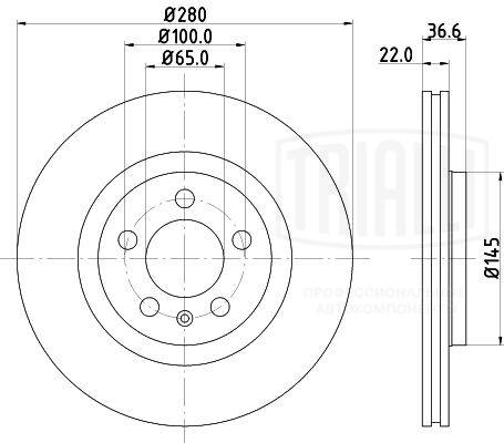 TRIALLI DF 180109 - Тормозные диски