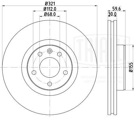 TRIALLI DF 180139 - Тормозные диски