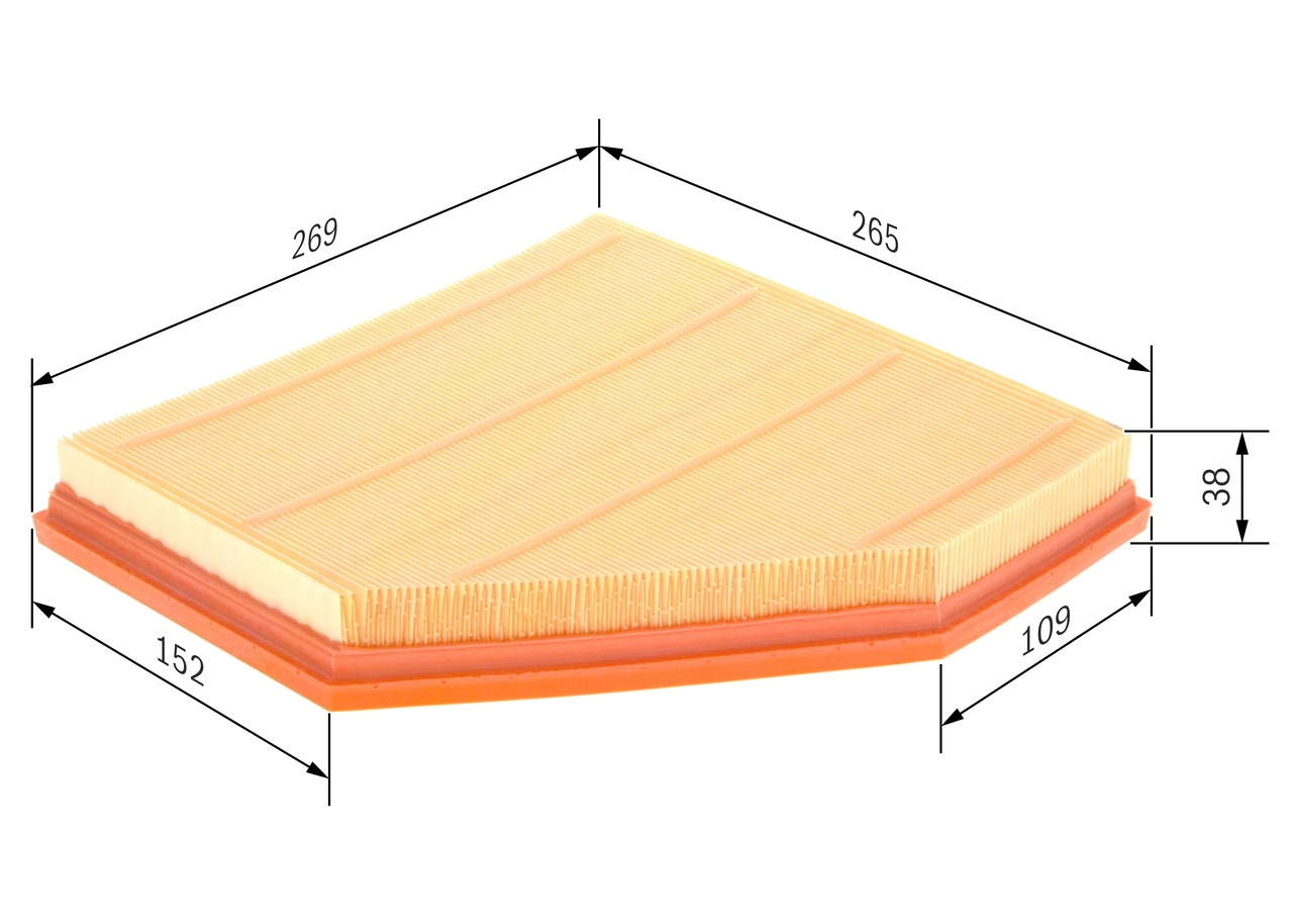 BOSCH F 026 400 270 - Воздушный фильтр