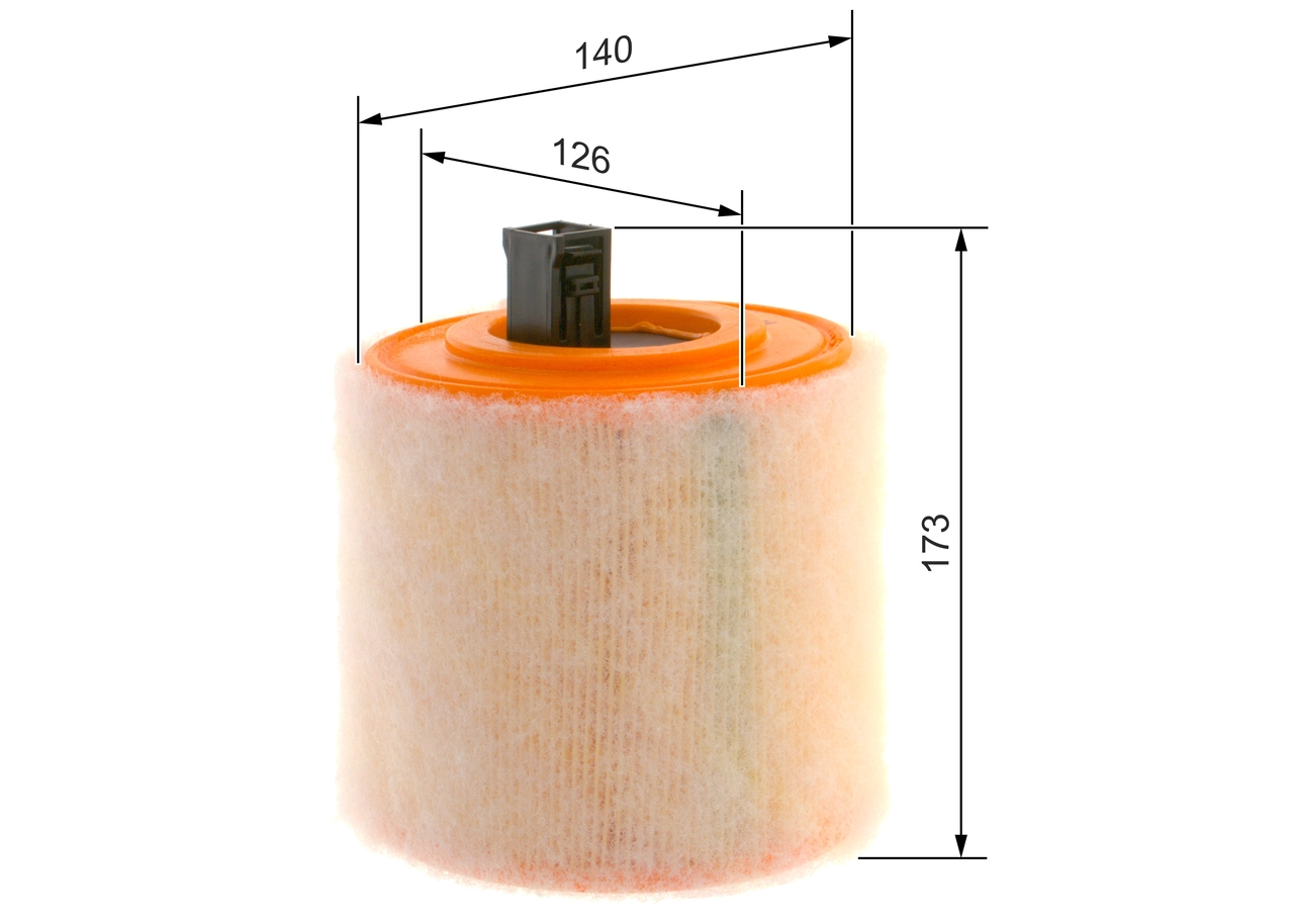 BOSCH F 026 400 436 - Воздушный фильтр