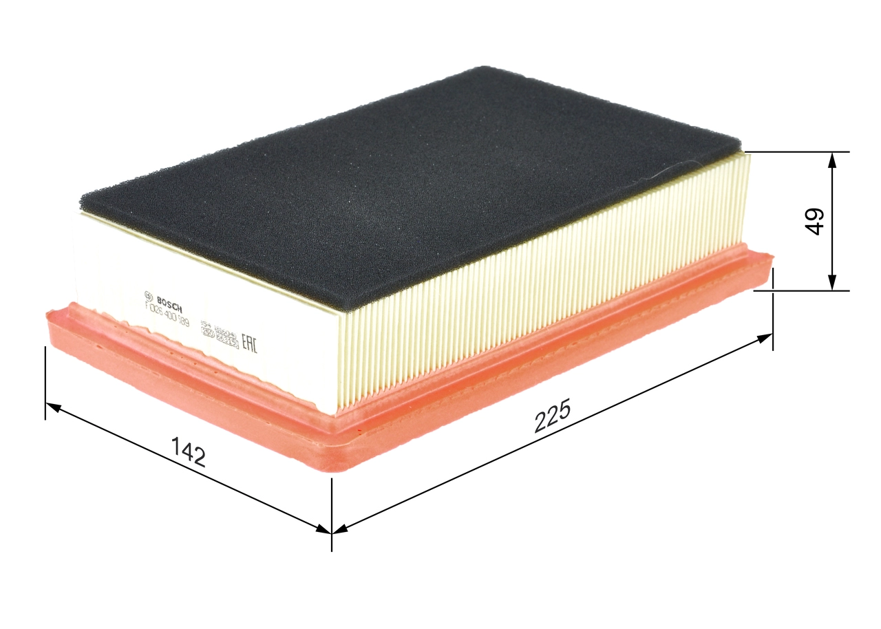 BOSCH F 026 400 589 - Воздушный фильтр