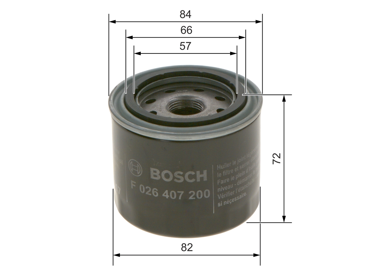 BOSCH F 026 407 200 - Масляный фильтр