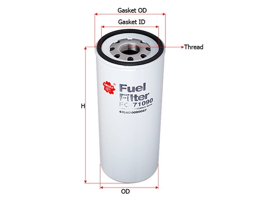 SAKURA AUTOMOTIVE FC-71090 - Топливный фильтр