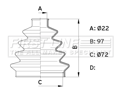 FIRST LINE FCB1007 - Пыльник шруса