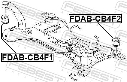 FEBEST FDAB-CB4F1 - Сайлентблок
