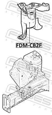 FEBEST FDM-CB2F - Подушка двигателя