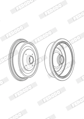 FERODO FDR329133 - Тормозной барабан PREMIER