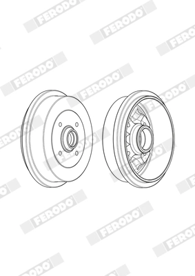 FERODO FDR329704 - Тормозной барабан PREMIER