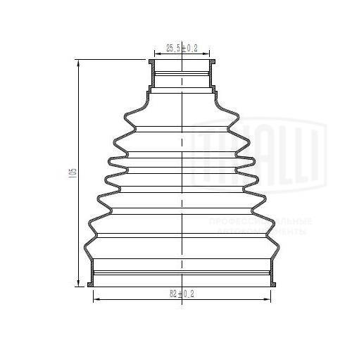 TRIALLI FG 0817 - Пыльник ШРУСа