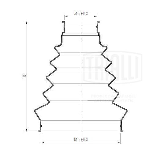 TRIALLI FG 2001 - Пыльник ШРУСа