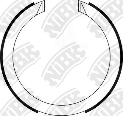 NIBK FN11008 - Барабанные колодки