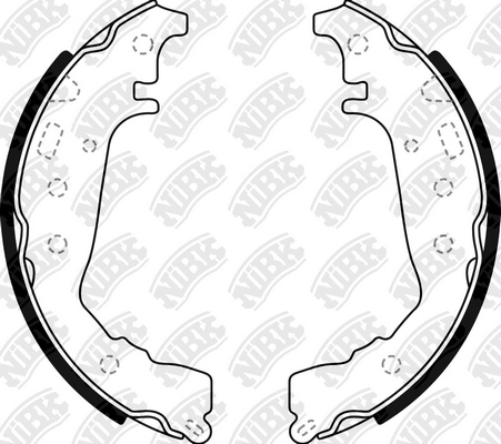 NIBK FN2383 - Барабанные колодки