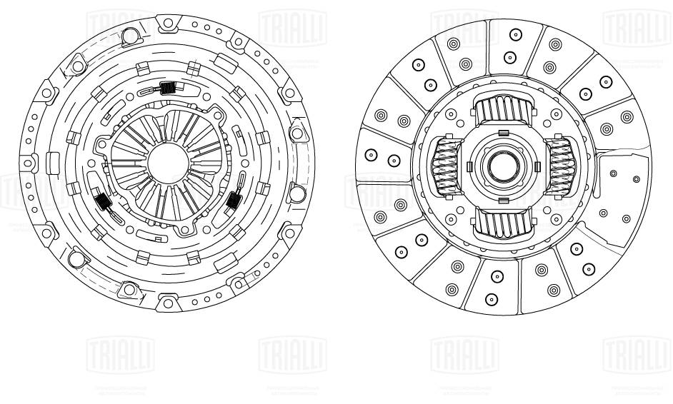 TRIALLI FR 1029 - Комплект сцепления