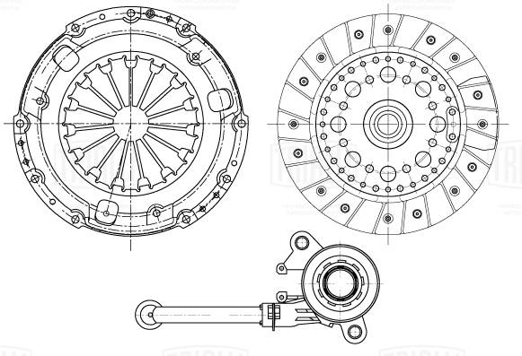 TRIALLI FR 1405 - Комплект сцепления