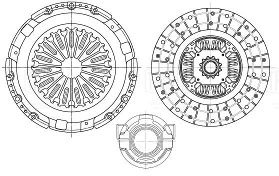 TRIALLI FR 1905 - Комплект сцепления