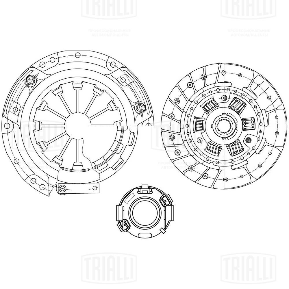 TRIALLI FR 2705 - Комплект сцепления
