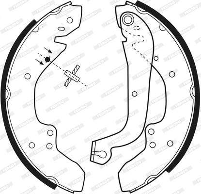 FERODO FSB203 - Комплект тормозных колодок PREMIER