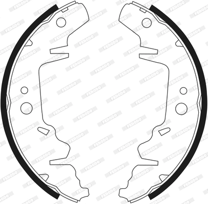 FERODO FSB568 - Комплект тормозных колодок PREMIER
