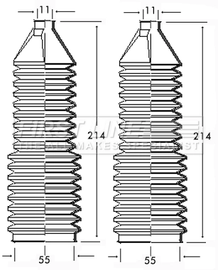 FIRST LINE FSG3098 - Пыльник рулевой рейки
