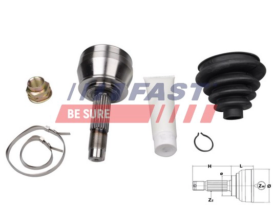 FAST FT25076K - ШРУС