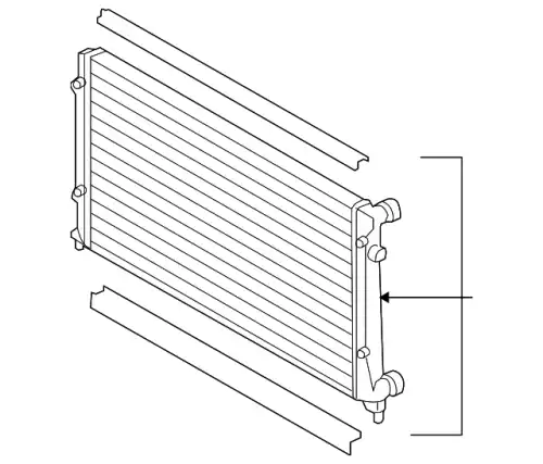 VAG 5k0121251aa - VAG,Радиатор охлаждающей жидкости 5K0 121 251 AA