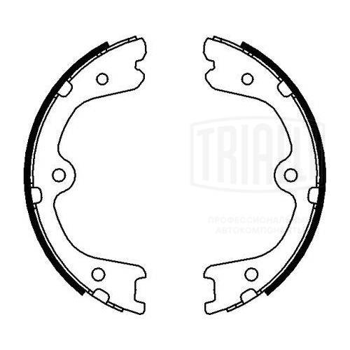 TRIALLI GF 4530 - Барабанные колодки