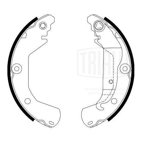 TRIALLI GF 4542 - Барабанные колодки