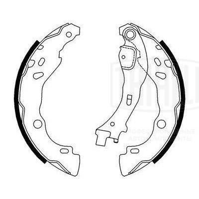 TRIALLI GF 4576 - Барабанные колодки