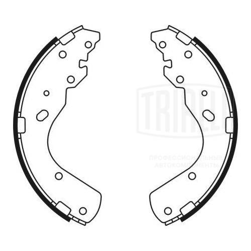 TRIALLI GF 4581 - Барабанные колодки