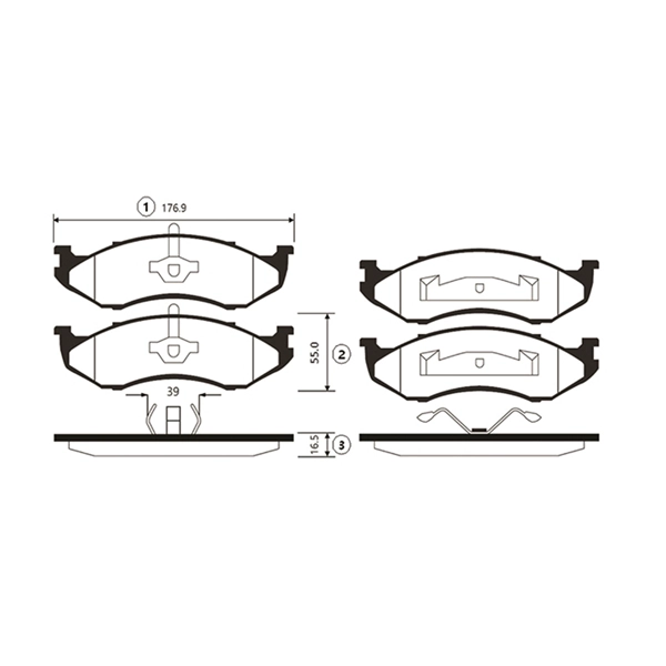 CTR GK0518 - Тормозные колодки 