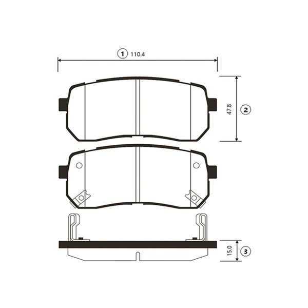 CTR GK0544 - Тормозные колодки 
