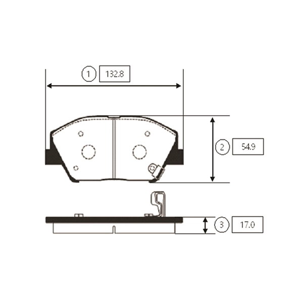 CTR GK0551 - Тормозные колодки 