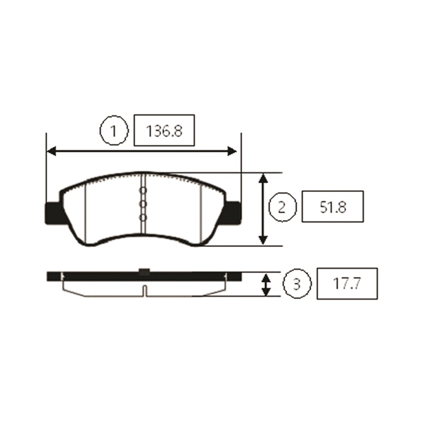 CTR GK0889 - Тормозные колодки 