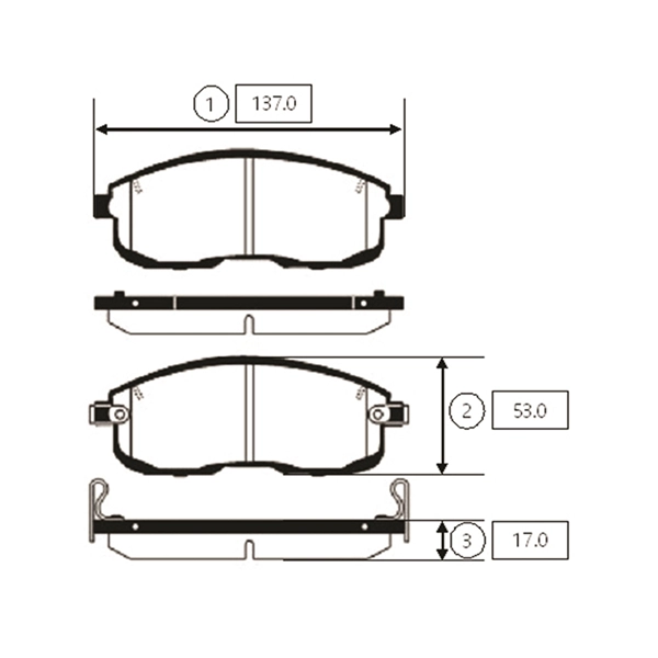 CTR GK0975 - Тормозные колодки 
