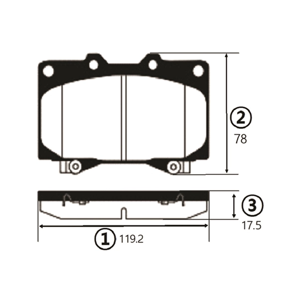 CTR GK1043 - Тормозные колодки 