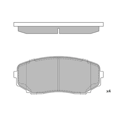 HAGEN GP1603 - Тормозные колодки 