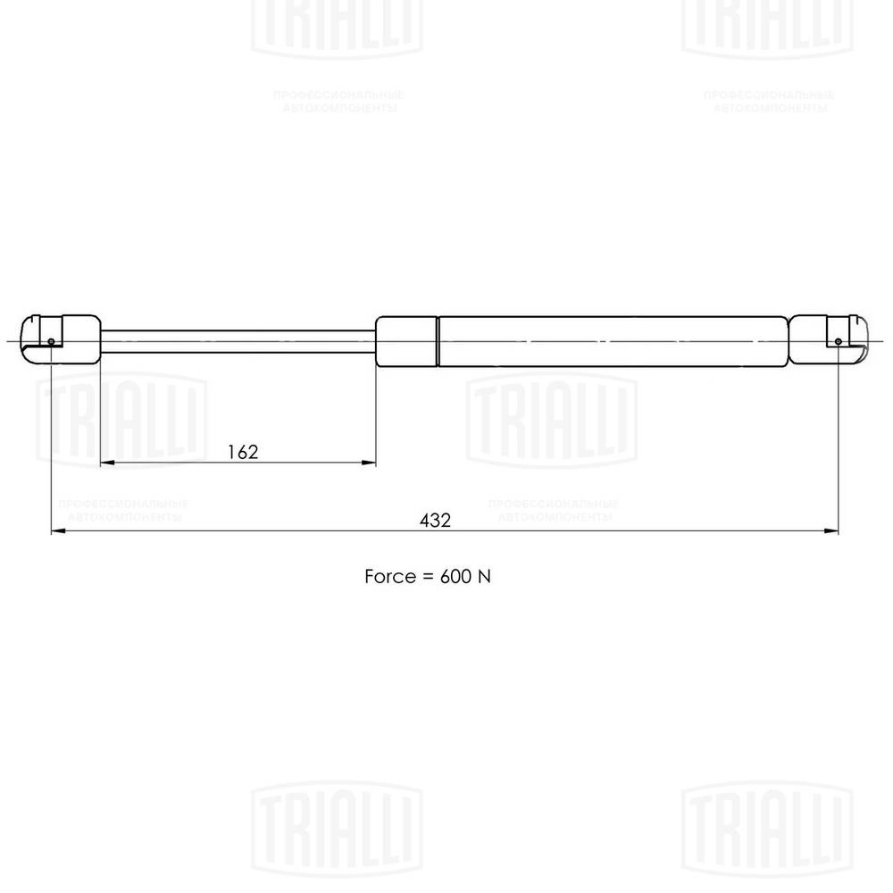 TRIALLI GS 0910 - Амортизатор багажника