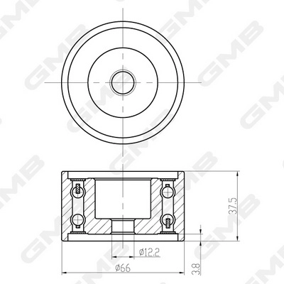 GMB GT90050 - Обводной ролик ГРМ