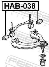 FEBEST HAB-038 - Сайлентблок