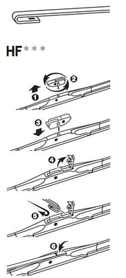 Щетка стеклоочистителя TRICO EXACT FIT HYBRID