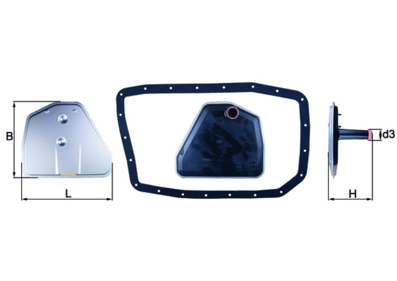 KNECHT HX 162D - Гидравлический фильтр