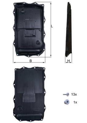 MAHLE HX 184KIT - Поддон АКПП