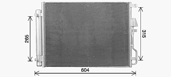 AVA QUALITY COOLING HY5469D - Радиатор кондиционера