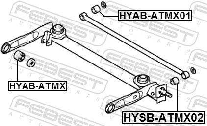 FEBEST HYAB-ATMX01 - Сайлентблок