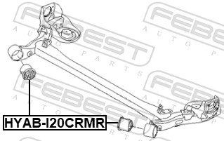 FEBEST HYAB-I20CRMR - Сайлентблок