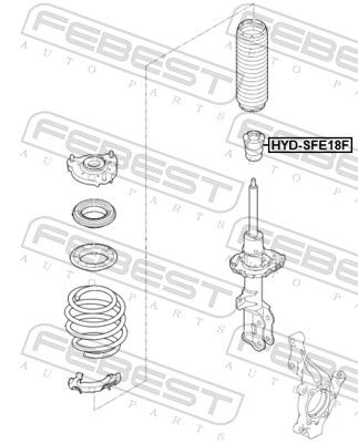 FEBEST HYD-SFE18F - Отбойник амортизатора